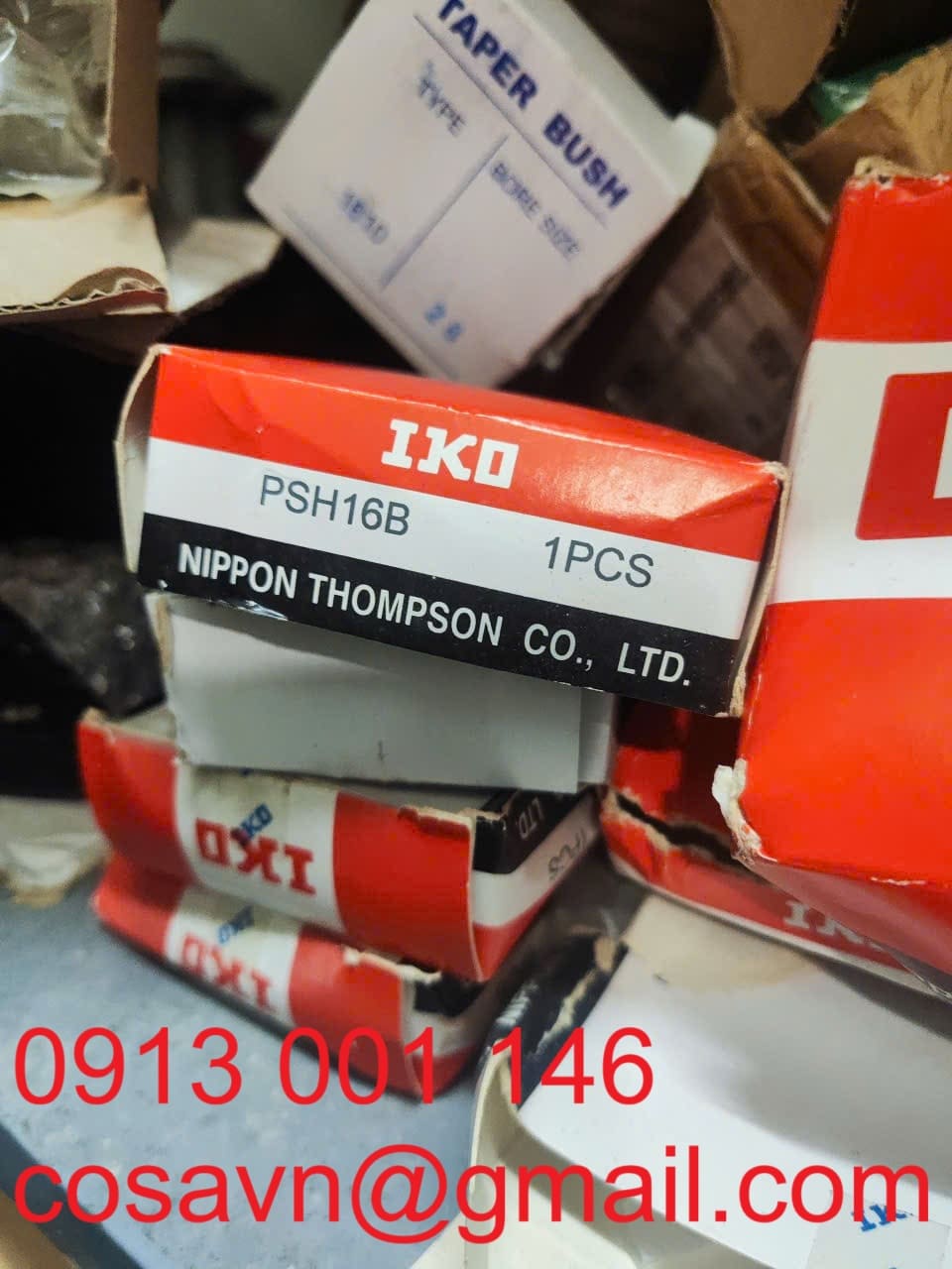 Nippon Thompson Co., Ltd. IKO PSH16BVòng bi cầu trơn và vòng bi đầu thanh ren cái PSH16B